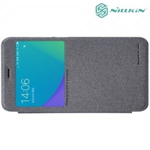 Nillkin с окном чехол книжка для Xiaomi Redmi Note 5A 2/16 GB - Sparkle Case Серый