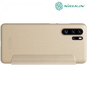 Nillkin Sparkle флип чехол книжка для Huawei P30 Pro - Золотой