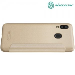 Nillkin Sparkle флип чехол книжка для Samsung Galaxy A30 / A20 - Золотой