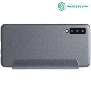 Nillkin Sparkle флип чехол книжка для Samsung Galaxy A7 2018 SM-A750F - Серый