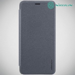 Nillkin Sparkle флип чехол книжка для Samsung Galaxy A7 2018 SM-A750F - Серый