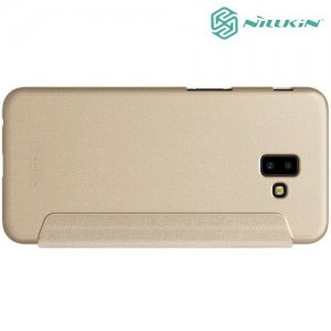 Nillkin Sparkle флип чехол книжка для Samsung Galaxy J6 Plus - Золотой