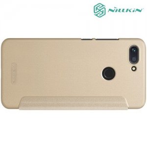 Nillkin Sparkle флип чехол книжка для Xiaomi Mi 8 Lite - Золотой