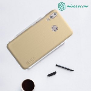 NILLKIN Super Frosted Shield Клип кейс накладка для Asus Zenfone Max Pro M2 ZB631KL - Золотой