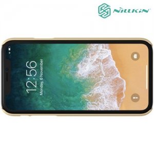NILLKIN Super Frosted Shield Клип кейс накладка для iPhone XR - Золотой
