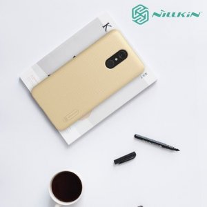 NILLKIN Super Frosted Shield Клип кейс накладка для LG Q7 / Q7+ / Q7a - Золотой