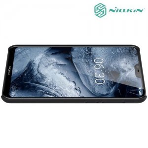 NILLKIN Super Frosted Shield Клип кейс накладка для Nokia 6.1 Plus / X6 2018 - Черный