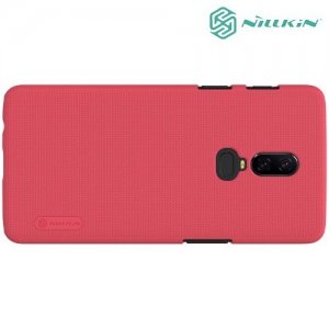 NILLKIN Super Frosted Shield Клип кейс накладка для OnePlus 6 - Красный