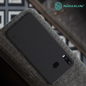 NILLKIN Super Frosted Shield Клип кейс накладка для Samsung Galaxy A6s - Черный