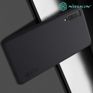 NILLKIN Super Frosted Shield Клип кейс накладка для Samsung Galaxy A7 2018 SM-A750F - Черный