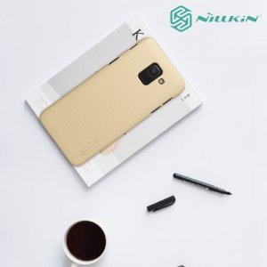 NILLKIN Super Frosted Shield Клип кейс накладка для Samsung Galaxy J6 2018 SM-J600F - Золотой
