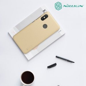 NILLKIN Super Frosted Shield Клип кейс накладка для Xiaomi Redmi 6 Pro / Mi A2 Lite - Золотой