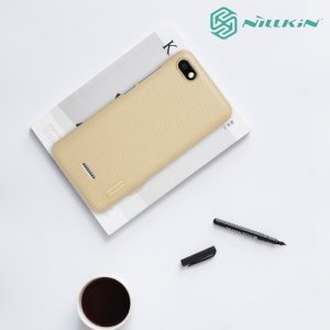 NILLKIN Super Frosted Shield Клип кейс накладка для Xiaomi Redmi 6a - Золотой