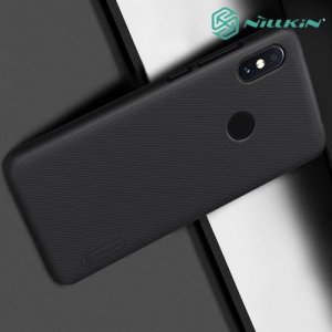 NILLKIN Super Frosted Shield Клип кейс накладка для Xiaomi Redmi Note 6 / Note 6 Pro - Черный
