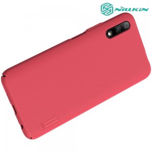 NILLKIN Super Frosted Shield Матовая Пластиковая Нескользящая Клип кейс накладка для Huawei Honor 9X / 9X Premium - Красный