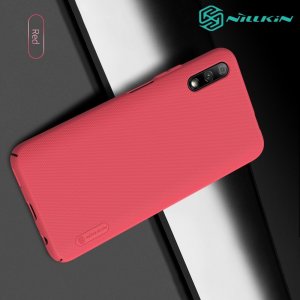 NILLKIN Super Frosted Shield Матовая Пластиковая Нескользящая Клип кейс накладка для Huawei Honor 9X / 9X Premium - Красный