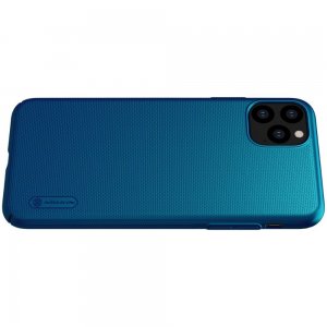NILLKIN Super Frosted Shield Матовая Пластиковая Нескользящая Клип кейс накладка для iPhone 11 Pro - Синий