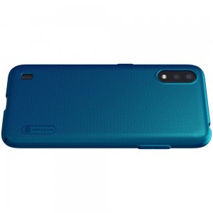 NILLKIN Super Frosted Shield Матовая Пластиковая Нескользящая Клип кейс накладка для Samsung Galaxy A01 - Синий