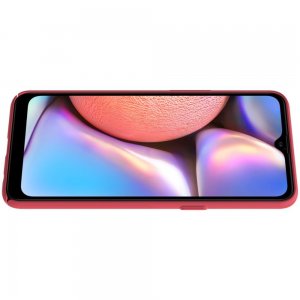 NILLKIN Super Frosted Shield Матовая Пластиковая Нескользящая Клип кейс накладка для Samsung Galaxy A10s - Красный