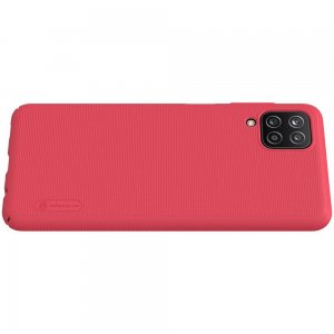 NILLKIN Super Frosted Shield Матовая Пластиковая Нескользящая Клип кейс накладка для Samsung Galaxy A12 - Красный