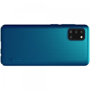 NILLKIN Super Frosted Shield Матовая Пластиковая Нескользящая Клип кейс накладка для Samsung Galaxy A31 - Синий