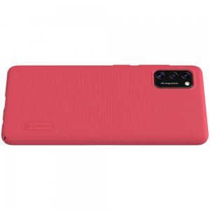 NILLKIN Super Frosted Shield Матовая Пластиковая Нескользящая Клип кейс накладка для Samsung Galaxy A41 - Красный