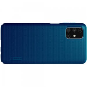 NILLKIN Super Frosted Shield Матовая Пластиковая Нескользящая Клип кейс накладка для Samsung Galaxy M31s - Синий
