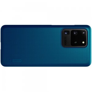 NILLKIN Super Frosted Shield Матовая Пластиковая Нескользящая Клип кейс накладка для Samsung Galaxy S20 Ultra - Синий