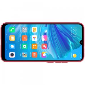NILLKIN Super Frosted Shield Матовая Пластиковая Нескользящая Клип кейс накладка для Xiaomi Mi A3 - Красный