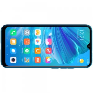 NILLKIN Super Frosted Shield Матовая Пластиковая Нескользящая Клип кейс накладка для Xiaomi Mi A3 - Синий