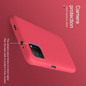 NILLKIN Super Frosted Shield Матовая Пластиковая Нескользящая Клип кейс накладка для Xiaomi Poco M3 - Красный