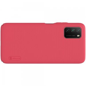NILLKIN Super Frosted Shield Матовая Пластиковая Нескользящая Клип кейс накладка для Xiaomi Poco M3 - Красный