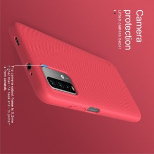 NILLKIN Super Frosted Shield Матовая Пластиковая Нескользящая Клип кейс накладка для Xiaomi Redmi 9T - Красный