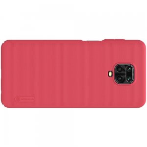 NILLKIN Super Frosted Shield Матовая Пластиковая Нескользящая Клип кейс накладка для Xiaomi Redmi Note 9 Pro (9S,9 Pro Max) - Красный