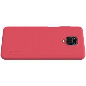 NILLKIN Super Frosted Shield Матовая Пластиковая Нескользящая Клип кейс накладка для Xiaomi Redmi Note 9 Pro (9S,9 Pro Max) - Красный