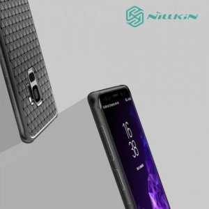 Nillkin Тонкий дышащий силиконовый чехол накладка для Samsung Galaxy S9 - Черный