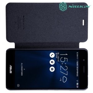 Nillkin ультра тонкий чехол книжка для Asus ZenFone 3 Max ZC520TL - Sparkle Case Серый