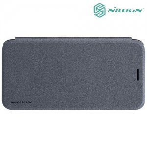 Nillkin ультра тонкий чехол книжка для Asus Zenfone 4 Selfie ZD553KL / Live ZB553KL - Sparkle Case Серый