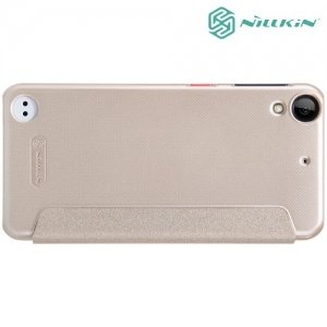 Nillkin ультра тонкий чехол книжка для HTC Desire 530 / 630 - Sparkle Case Золотой