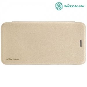 Nillkin ультра тонкий чехол книжка для Huawei Honor 6A - Sparkle Case Золотой