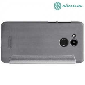 Nillkin ультра тонкий чехол книжка для Huawei Honor 6C Pro - Sparkle Case Серый