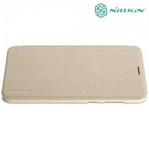 Nillkin ультра тонкий чехол книжка для Huawei Honor 7X - Sparkle Case Золотой