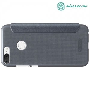Nillkin ультра тонкий чехол книжка для Huawei Honor 9 Lite - Sparkle Case Серый 