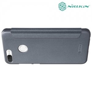 Nillkin ультра тонкий чехол книжка для Huawei Honor 9 Lite - Sparkle Case Серый