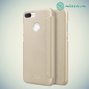 Nillkin ультра тонкий чехол книжка для Huawei Honor 9 Lite - Sparkle Case Золотой