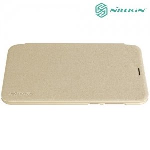 Nillkin ультра тонкий чехол книжка для Huawei P Smart - Sparkle Case Золотой
