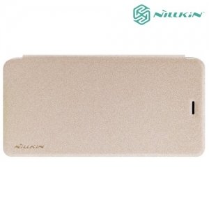 Nillkin ультра тонкий чехол книжка для Huawei P10 Lite - Sparkle Case Золотой