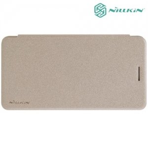 Nillkin ультра тонкий чехол книжка для Huawei Y6 II - Sparkle Case Золотой