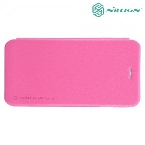 Nillkin ультра тонкий чехол книжка для iPhone 6S / 6 - Sparkle Case Розовый