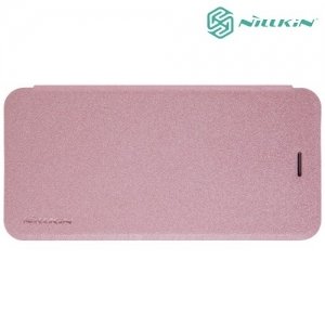 Nillkin ультра тонкий чехол книжка для iPhone 8/7 - Sparkle Case Розовое золото